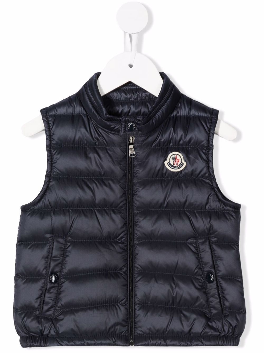 Moncler Enfant logo padded gilet - Blue von Moncler Enfant