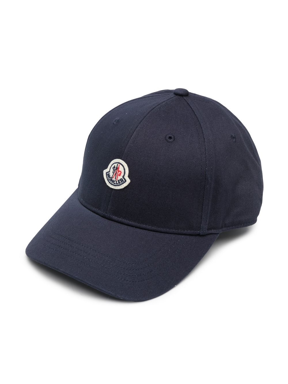 Moncler Enfant logo-patch cap - Blue von Moncler Enfant