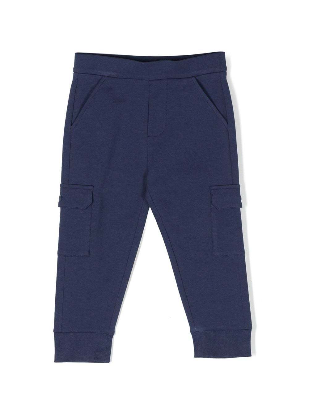 Moncler Enfant logo-patch cargo trousers - Blue von Moncler Enfant