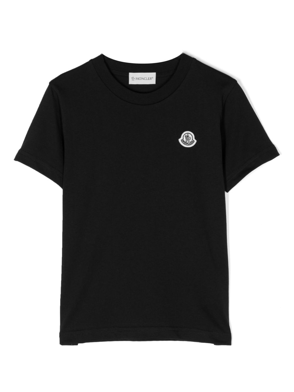 Moncler Enfant logo-patch cotton T-shirt - Black von Moncler Enfant