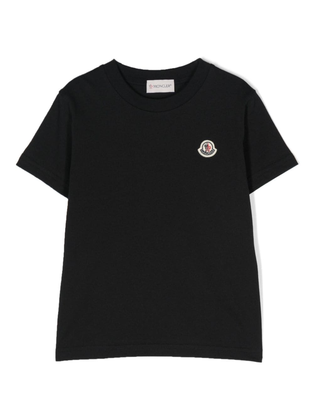 Moncler Enfant logo-patch cotton T-shirt - Black von Moncler Enfant