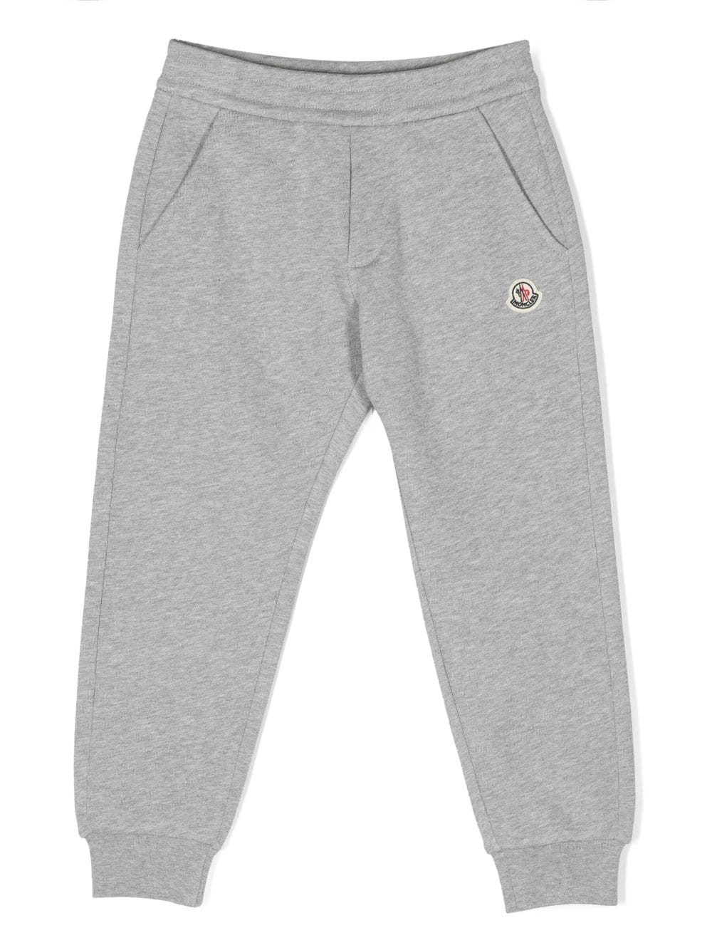 Moncler Enfant logo-patch cotton track pants - Grey von Moncler Enfant