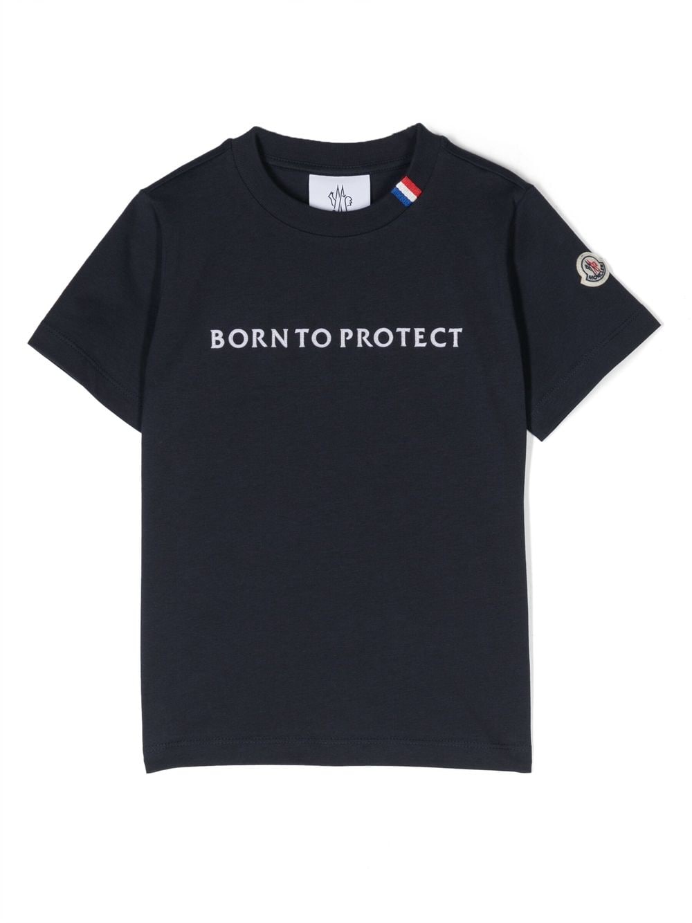 Moncler Enfant logo patch-detail cotton T-shirt - Blue von Moncler Enfant