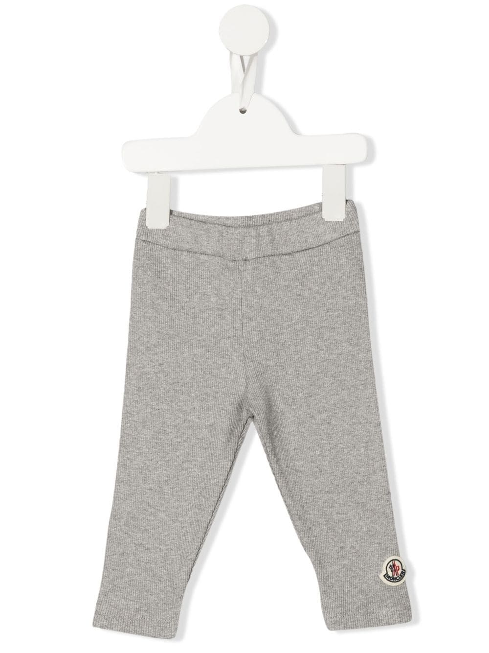 Moncler Enfant logo-patch detail leggings - Grey von Moncler Enfant