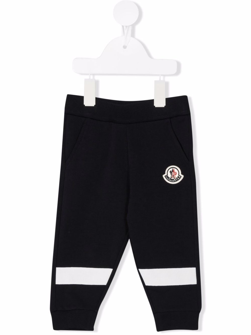 Moncler Enfant logo-patch track trousers - Blue von Moncler Enfant