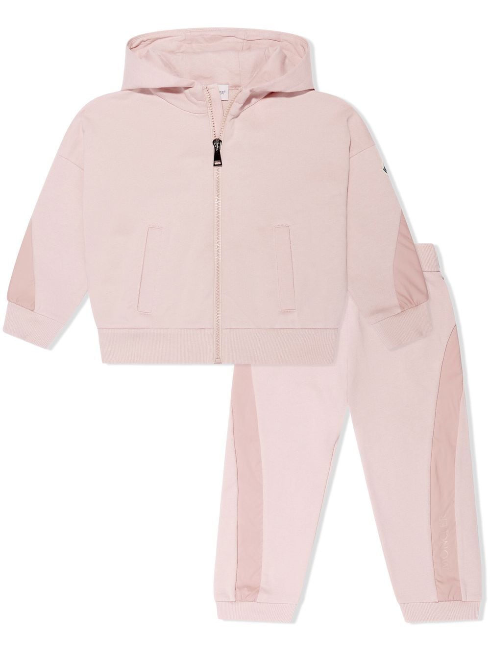 Moncler Enfant logo-patch tracksuit set - Pink von Moncler Enfant