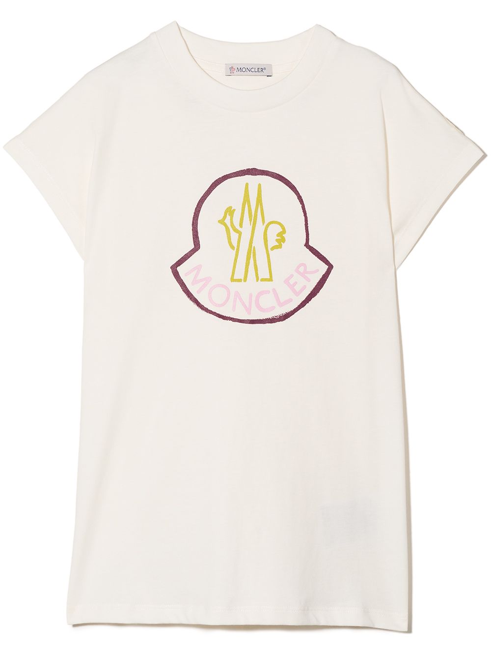 Moncler Enfant logo-print T-shirt - Neutrals von Moncler Enfant