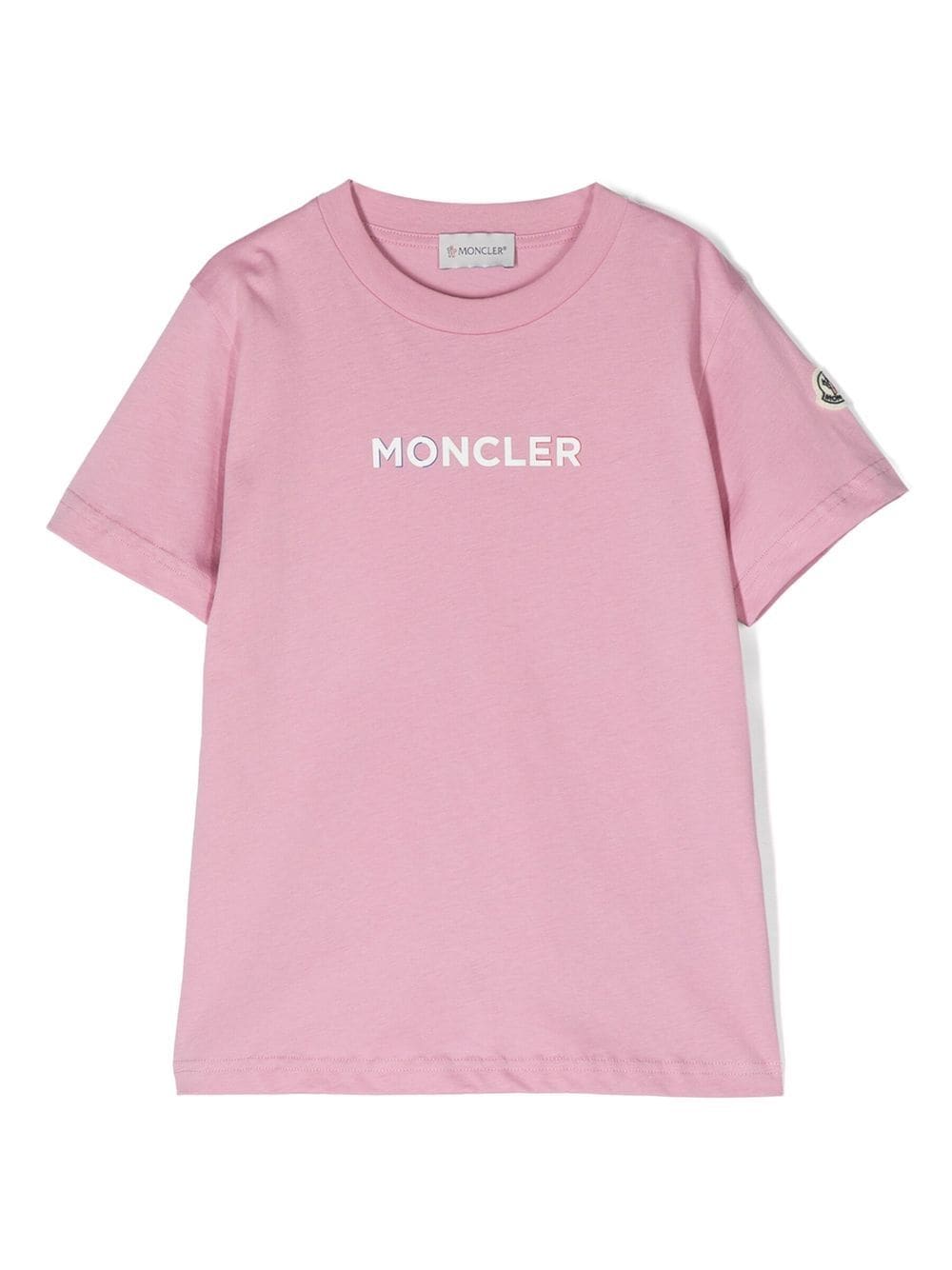 Moncler Enfant logo-print T-shirt - Pink von Moncler Enfant