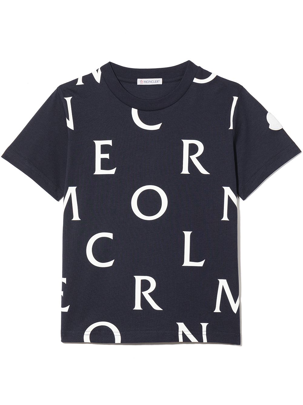 Moncler Enfant logo-print cotton T-shirt - Blue von Moncler Enfant