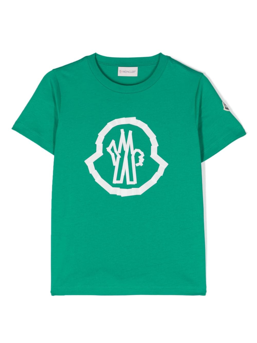 Moncler Enfant logo-print cotton T-shirt - Green von Moncler Enfant