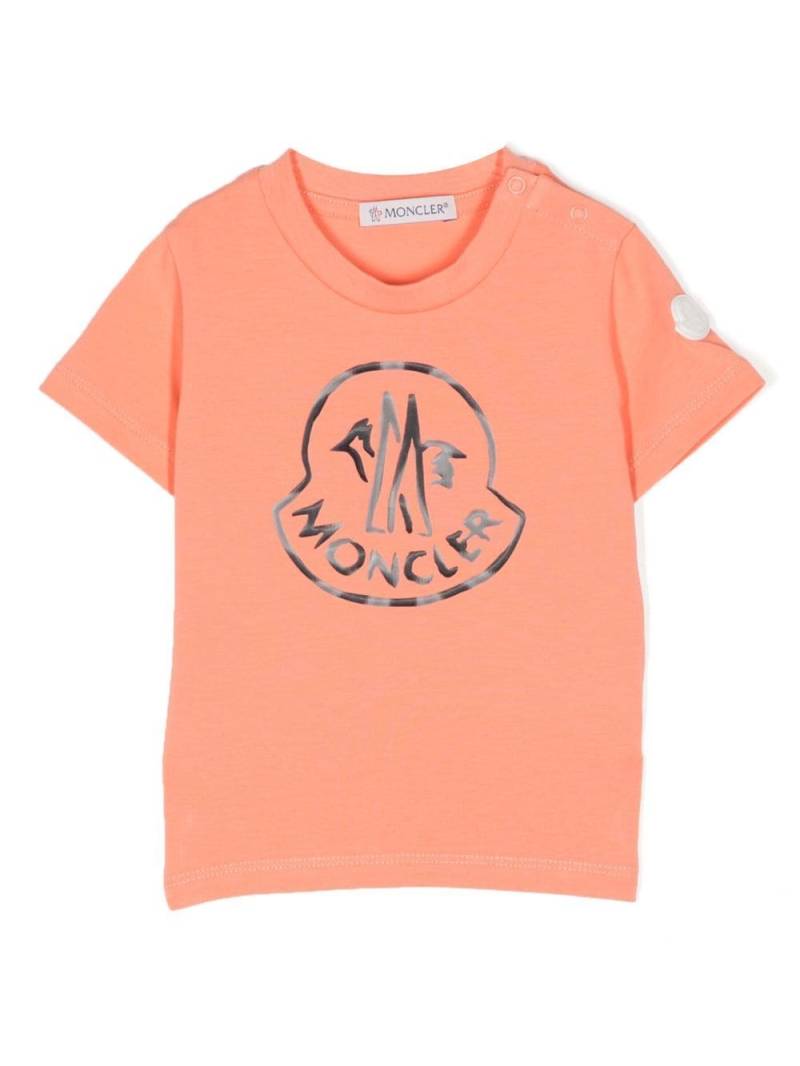 Moncler Enfant logo-print cotton T-shirt - Orange von Moncler Enfant