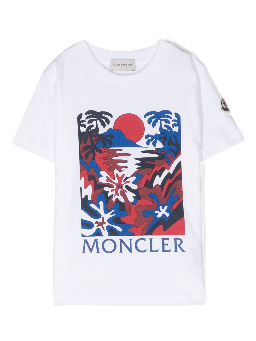 Moncler Enfant logo-print cotton T-shirt - White von Moncler Enfant