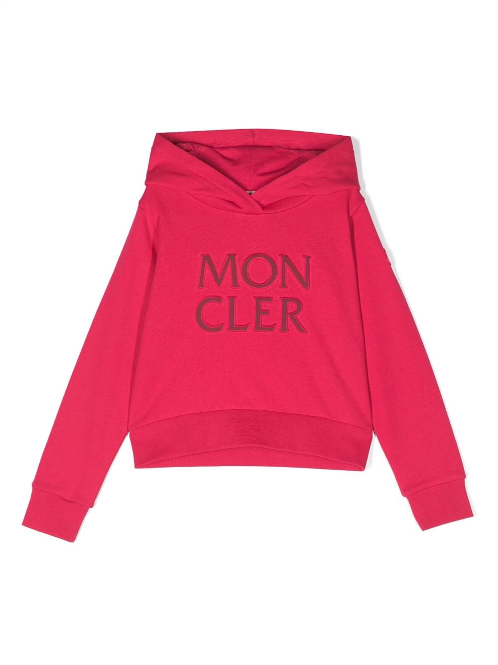 Moncler Enfant logo-print cotton hoodie - Pink von Moncler Enfant