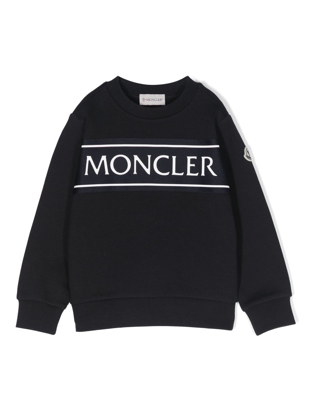 Moncler Enfant logo-print cotton sweatshirt - Blue von Moncler Enfant