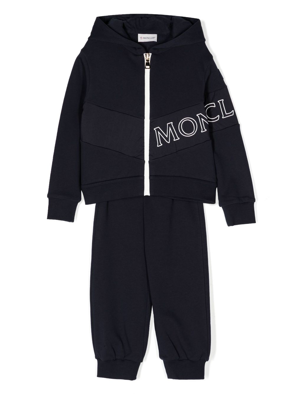 Moncler Enfant logo-print cotton tracksuit - Blue von Moncler Enfant