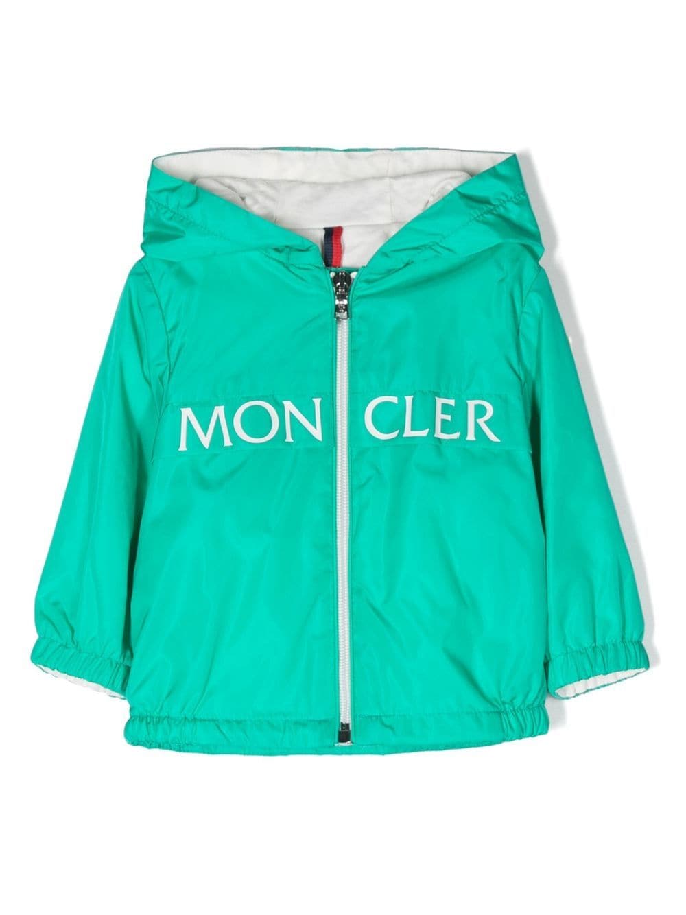 Moncler Enfant logo-print hooded jacket - Green von Moncler Enfant