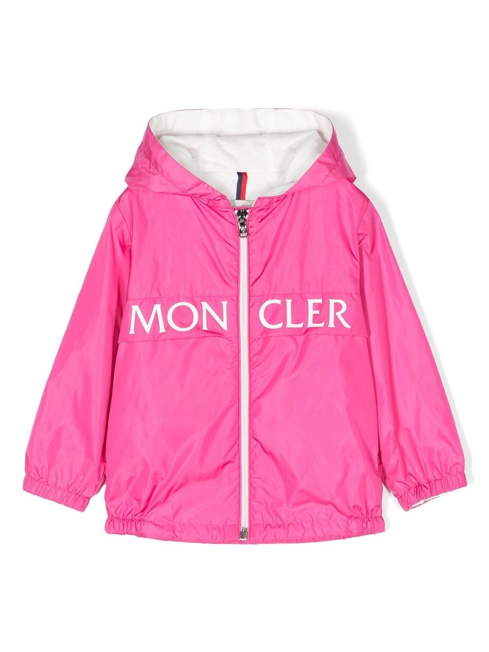 Moncler Enfant logo-print hooded jacket - Pink von Moncler Enfant