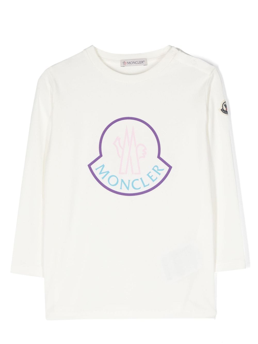 Moncler Enfant logo-print long-sleeve T-shirt - White von Moncler Enfant