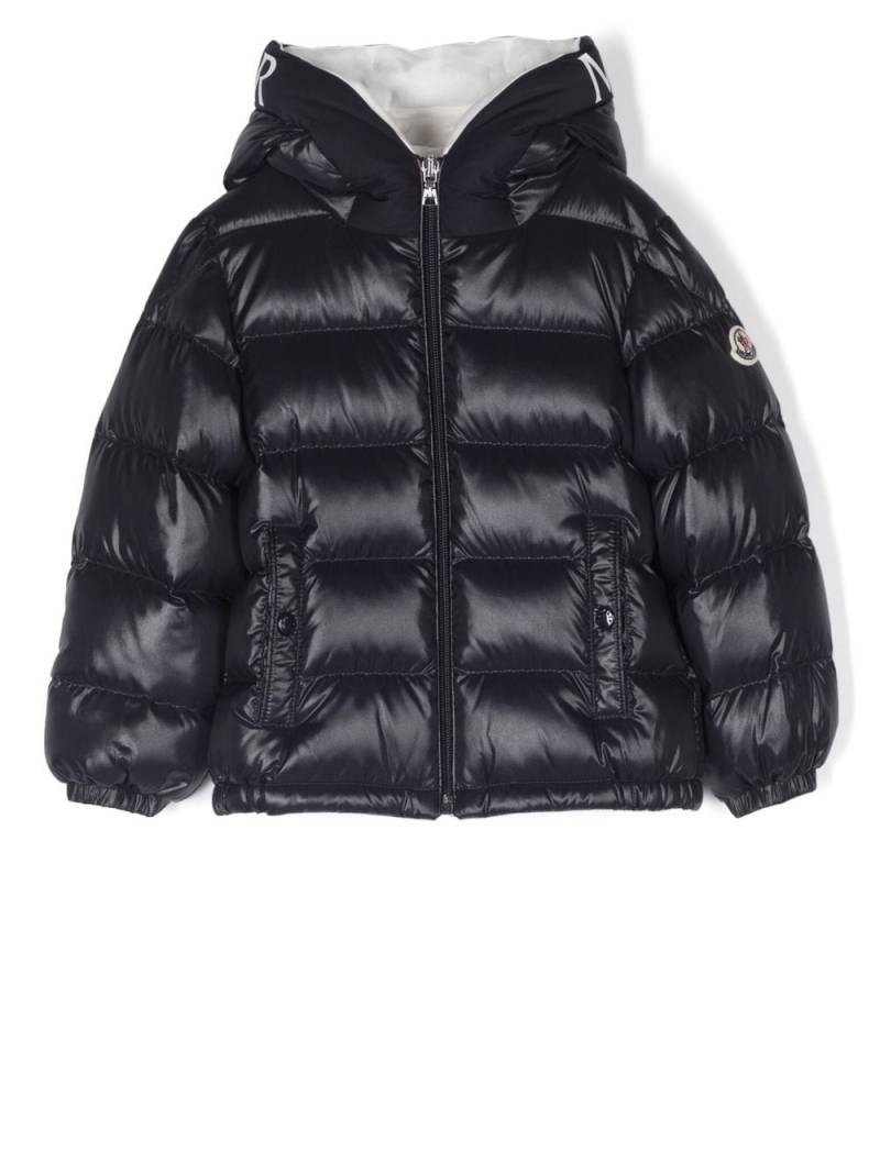 Moncler Enfant logo-print puffer jacket - Blue von Moncler Enfant