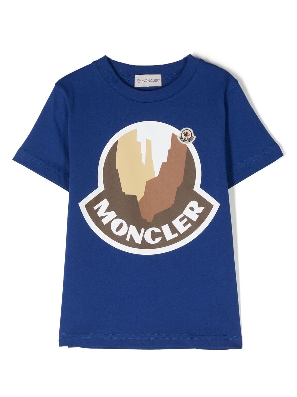 Moncler Enfant logo-print short-sleeve T-shirt - Blue von Moncler Enfant