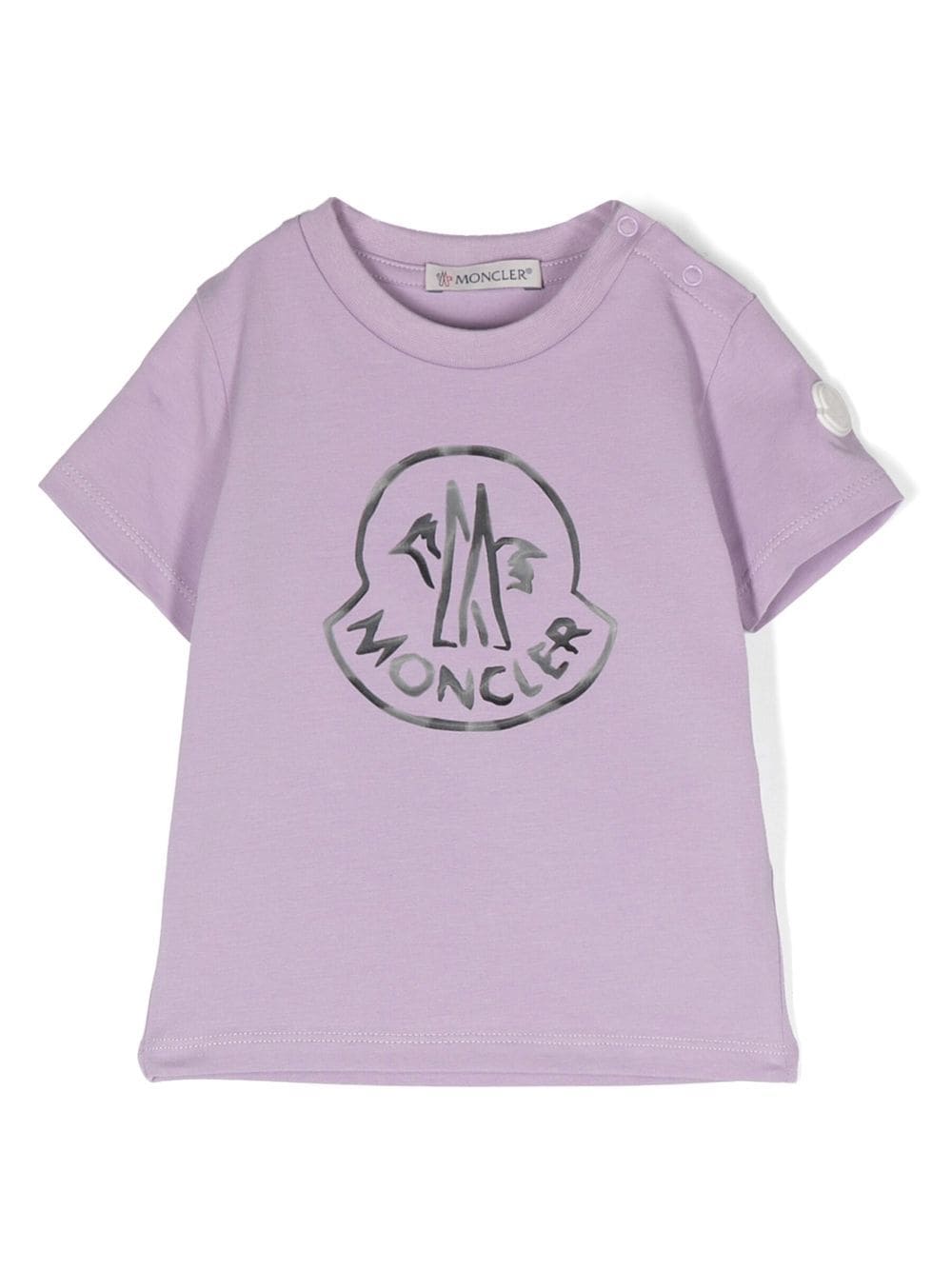 Moncler Enfant logo-print short-sleeve T-shirt - Purple von Moncler Enfant