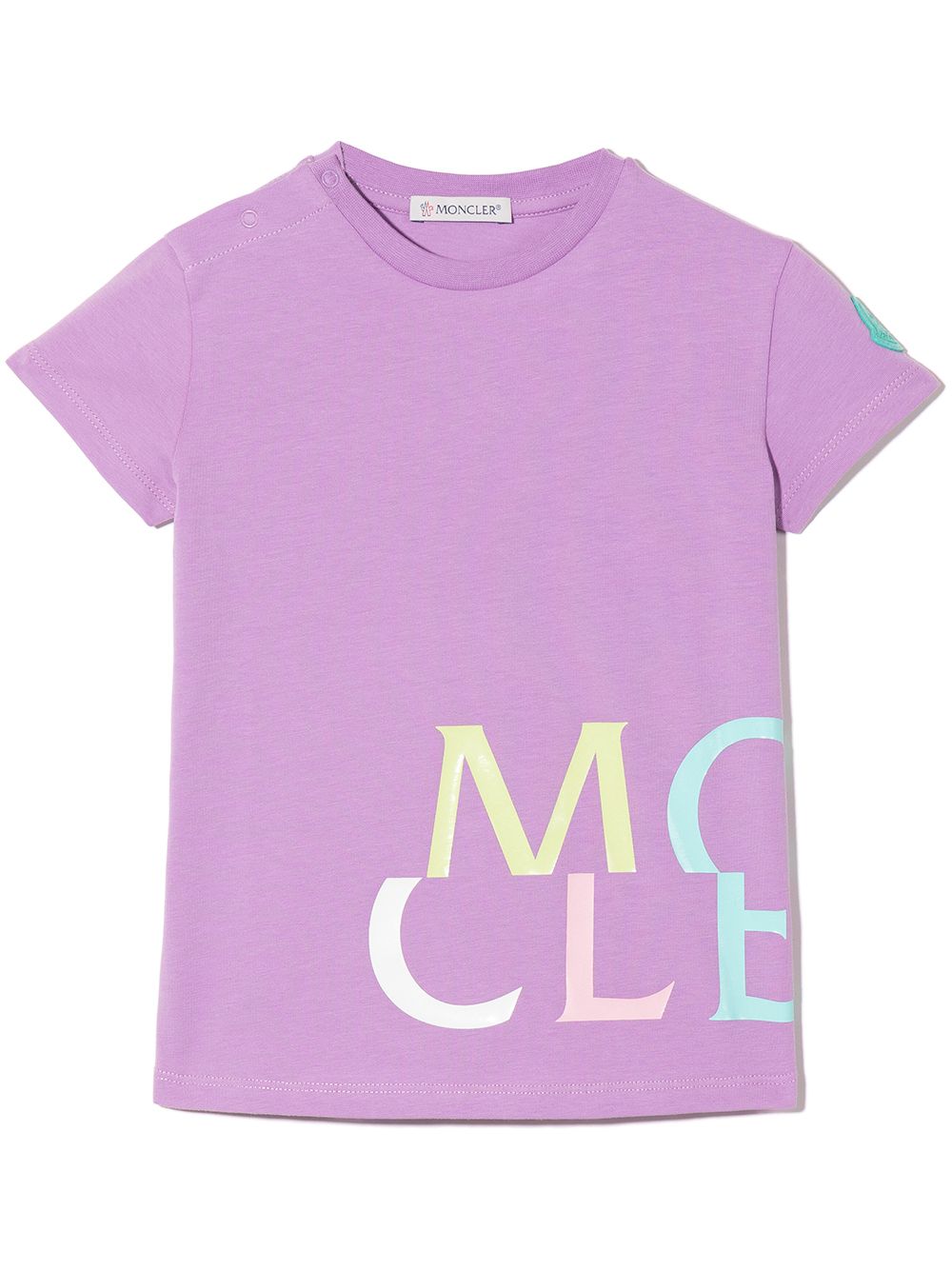 Moncler Enfant logo-print short sleeved T-shirt - Purple von Moncler Enfant
