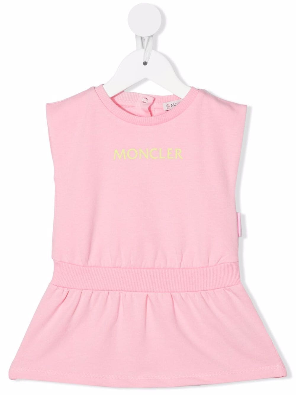 Moncler Enfant logo-print sleeveless jersey dress - Pink von Moncler Enfant