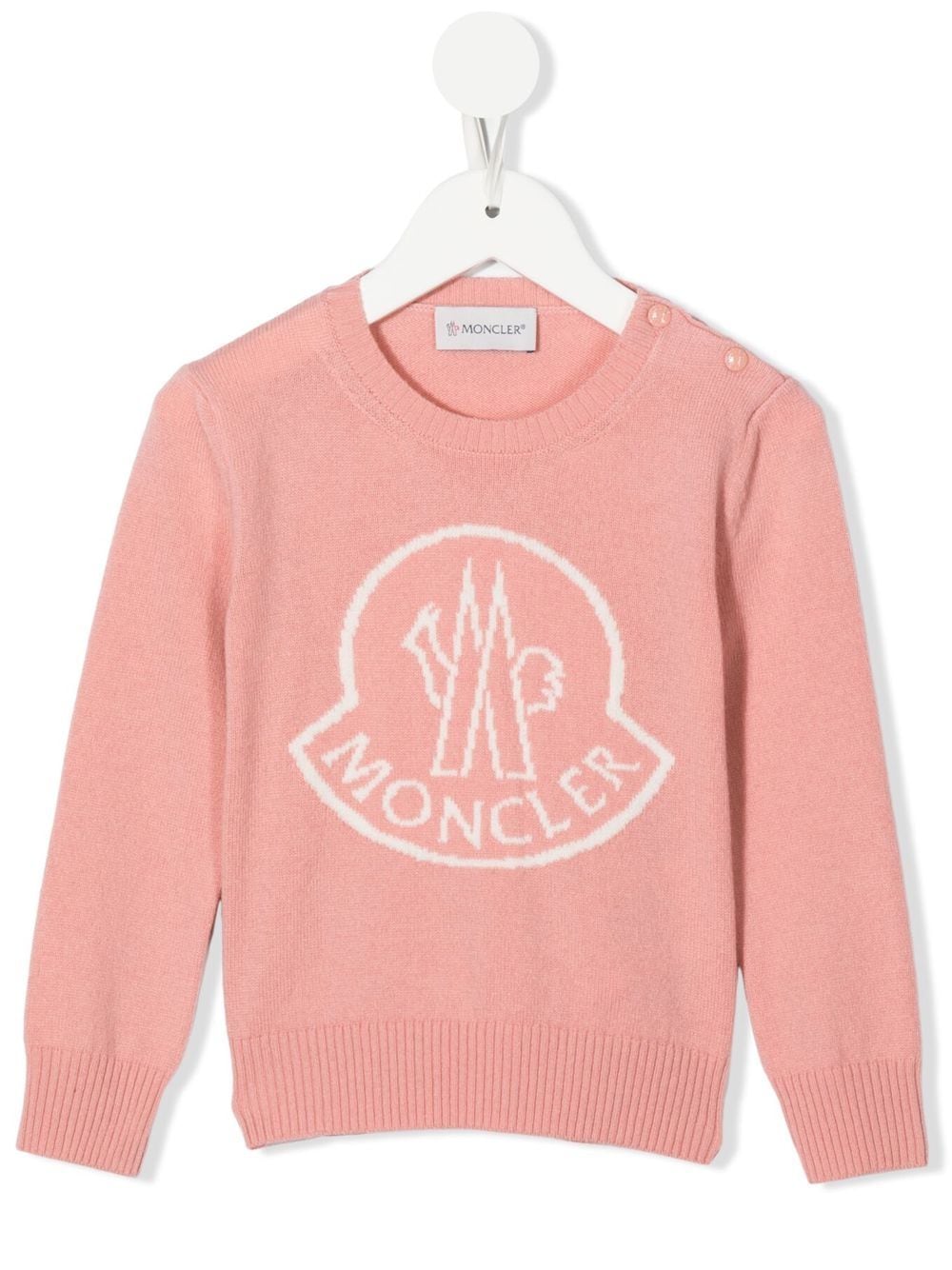 Moncler Enfant logo-print sweatshirt - Pink von Moncler Enfant