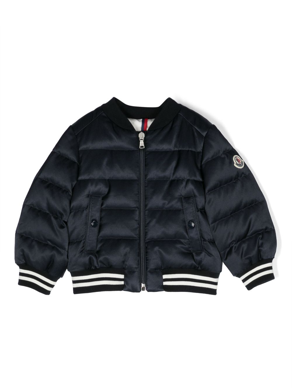 Moncler Enfant padded baseball jacket - Blue von Moncler Enfant