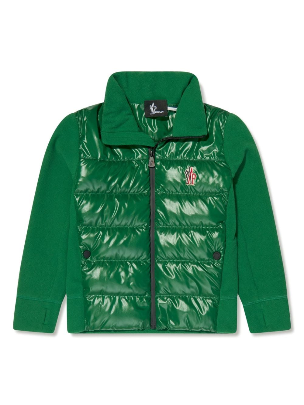 Moncler Enfant padded fleece zip-up sweatshirt - Green von Moncler Enfant