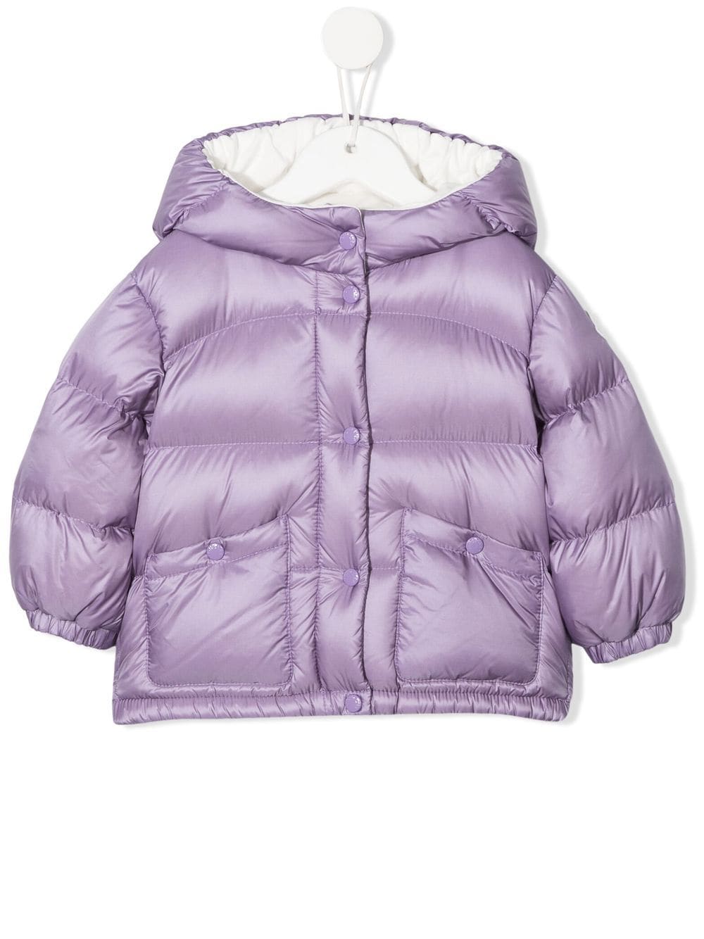 Moncler Enfant padded hooded coat - Purple von Moncler Enfant