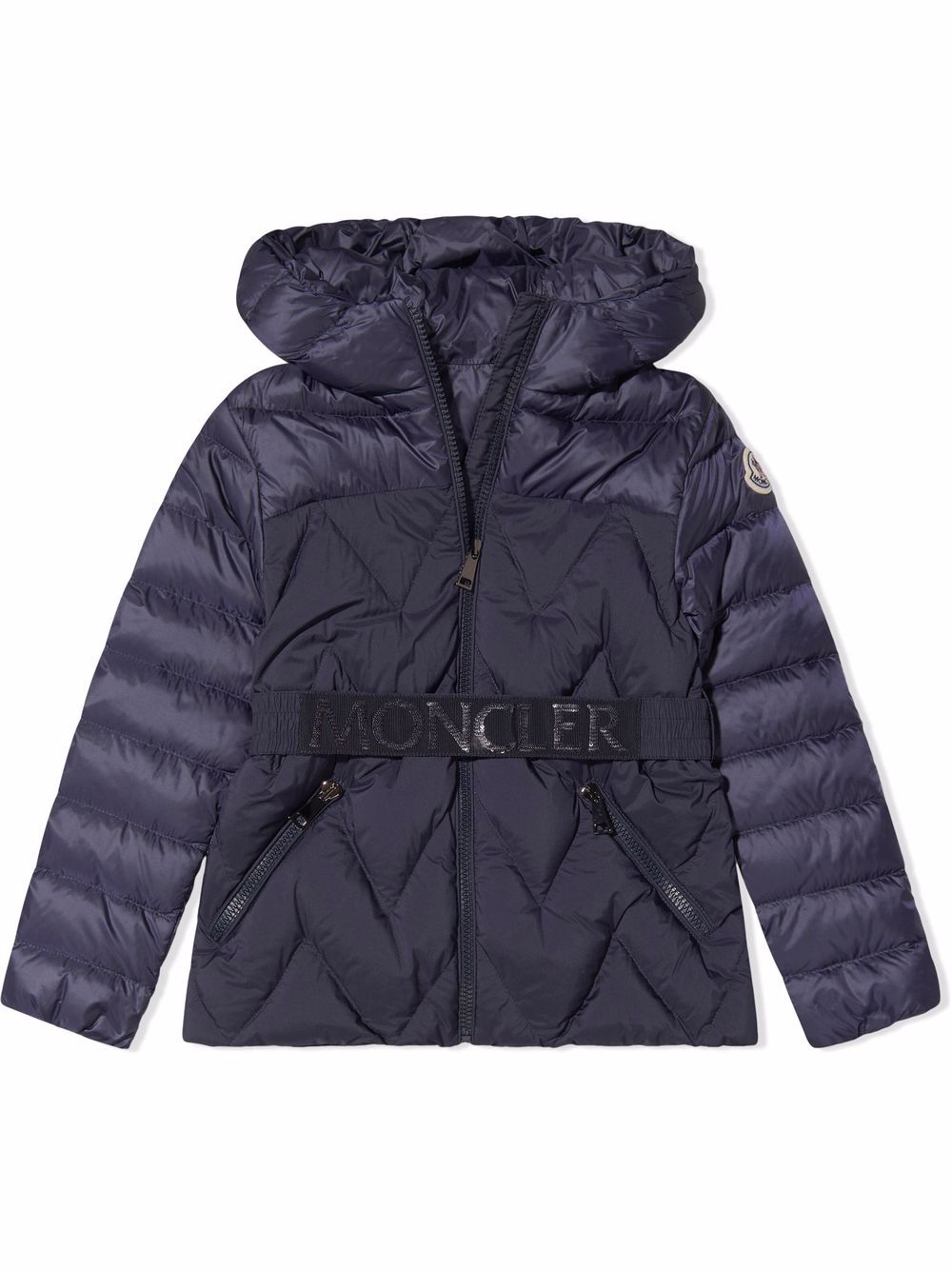 Moncler Enfant padded hooded jacket - Blue von Moncler Enfant