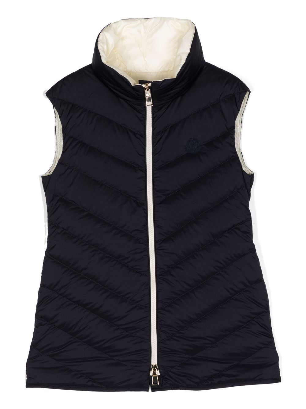 Moncler Enfant padded zip-up gilet - Blue von Moncler Enfant