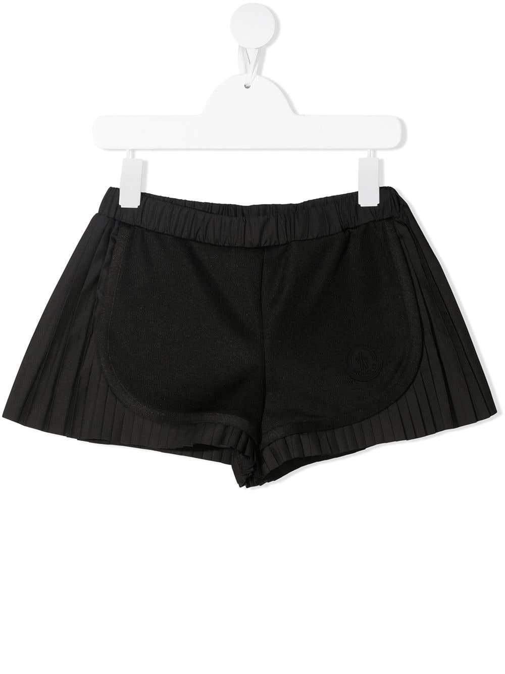 Moncler Enfant panelled pleated shorts - Black von Moncler Enfant