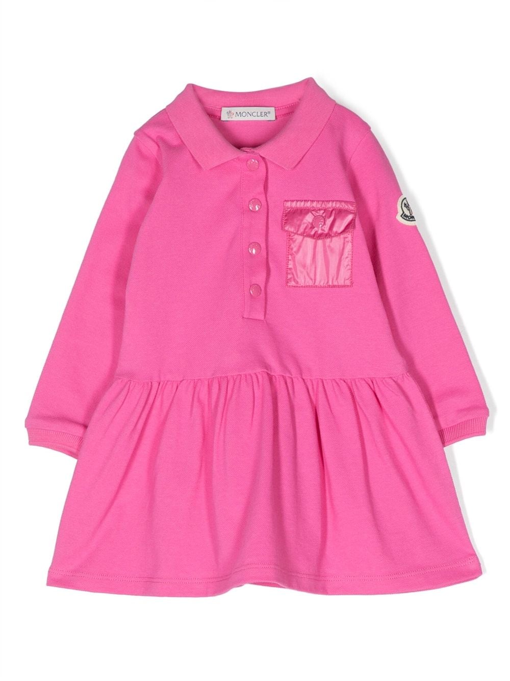 Moncler Enfant polo-collar dress - Pink von Moncler Enfant