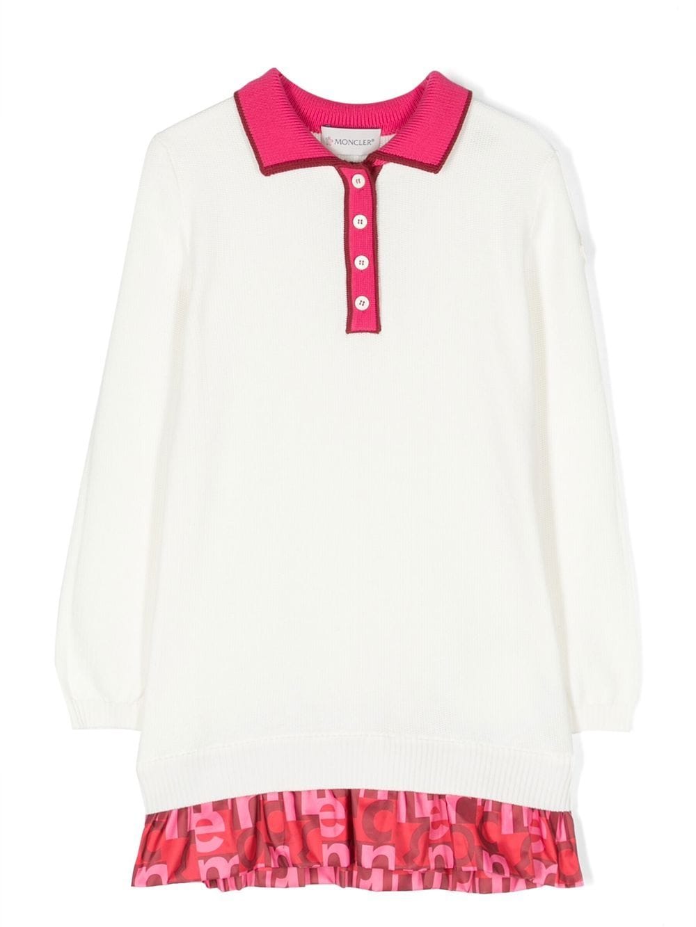 Moncler Enfant polo-collar dress - White von Moncler Enfant