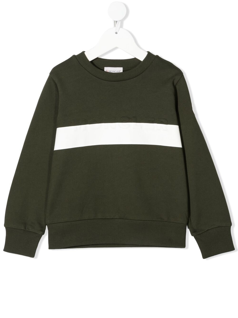 Moncler Enfant striped sweatshirt - Green von Moncler Enfant