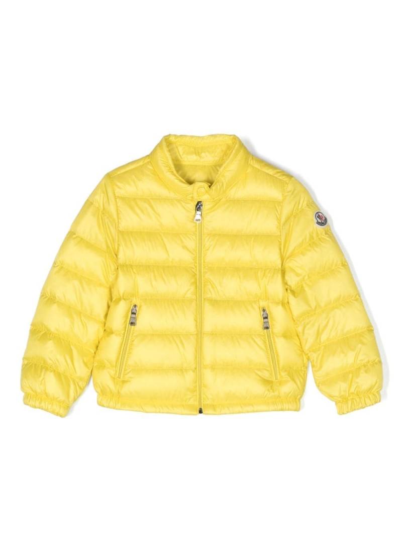 Moncler Enfant zip-up padded jacket - Yellow von Moncler Enfant