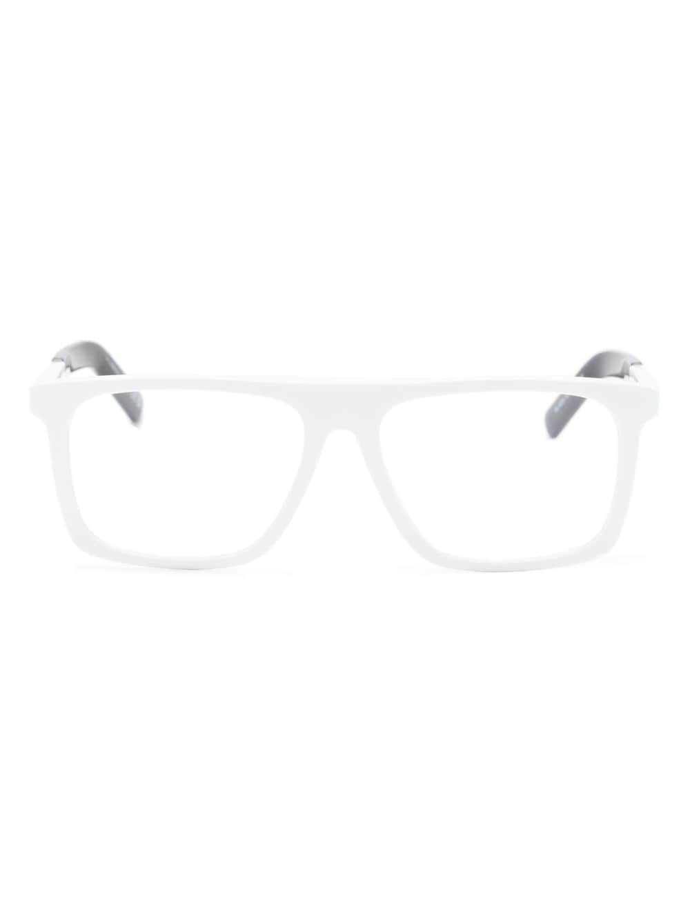 Moncler Eyewear ML5206 021 square glasses - White von Moncler Eyewear
