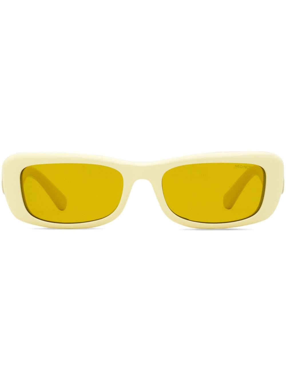 Moncler Eyewear Minuit rectangle-frame sunglasses - Yellow von Moncler Eyewear