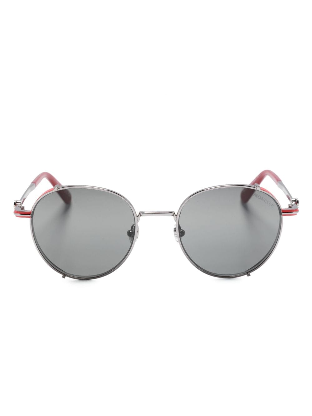 Moncler Eyewear Owlet round-frame sunglasses - Silver von Moncler Eyewear