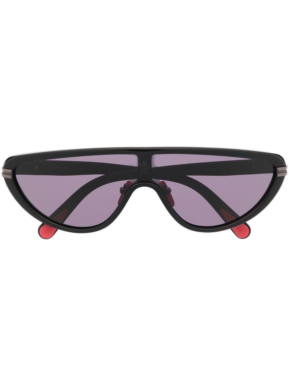 Moncler Eyewear Vitesse shield-frame sunglasses - Black von Moncler Eyewear