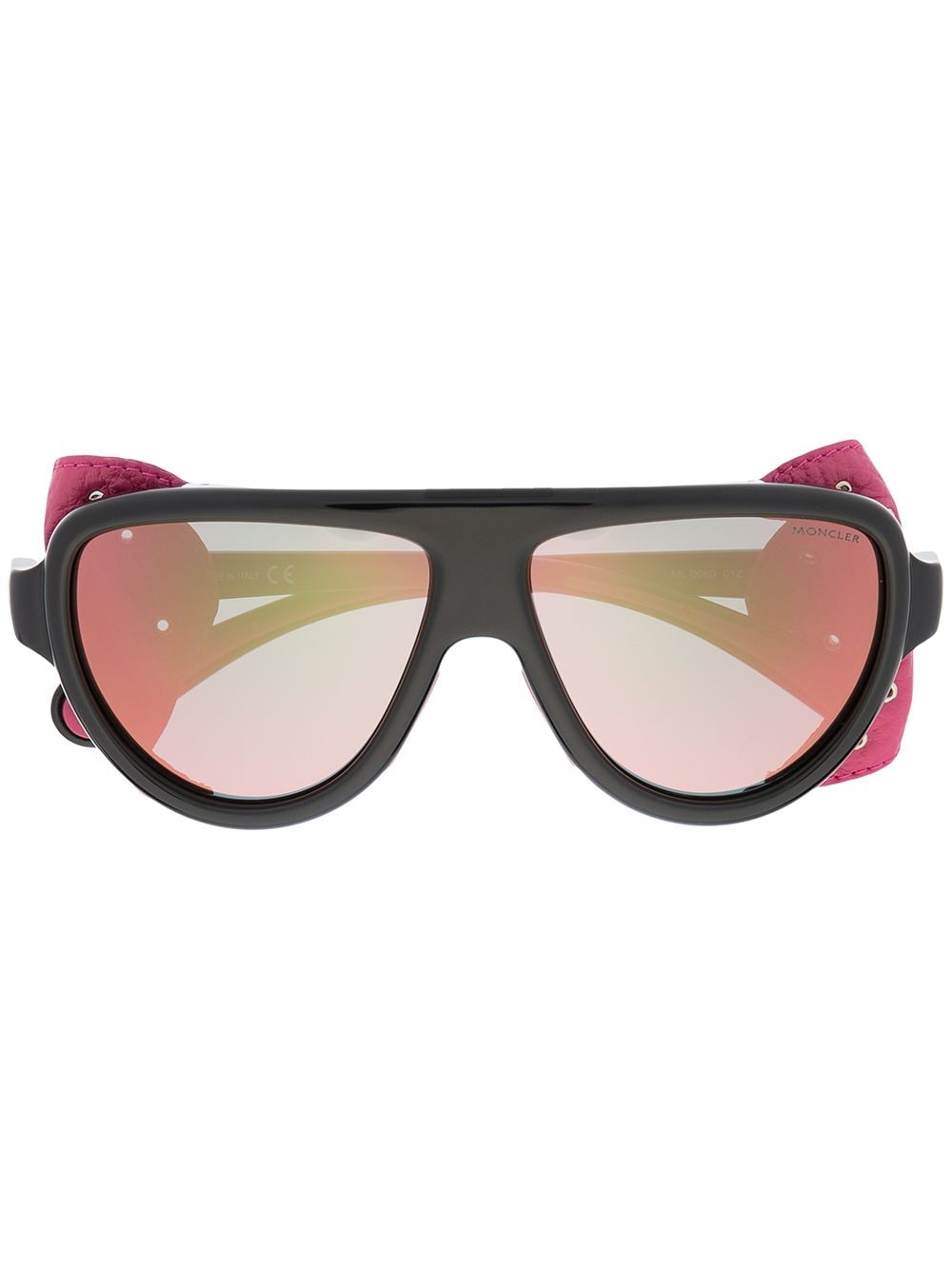 Moncler Eyewear detachable eye shield sunglasses - Black von Moncler Eyewear