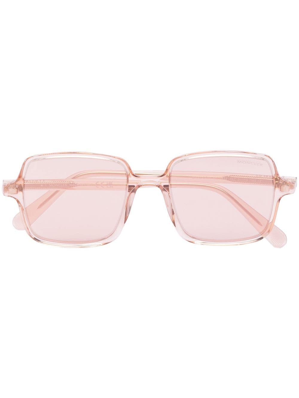 Moncler Eyewear logo-print tinted sunglasses - Neutrals von Moncler Eyewear
