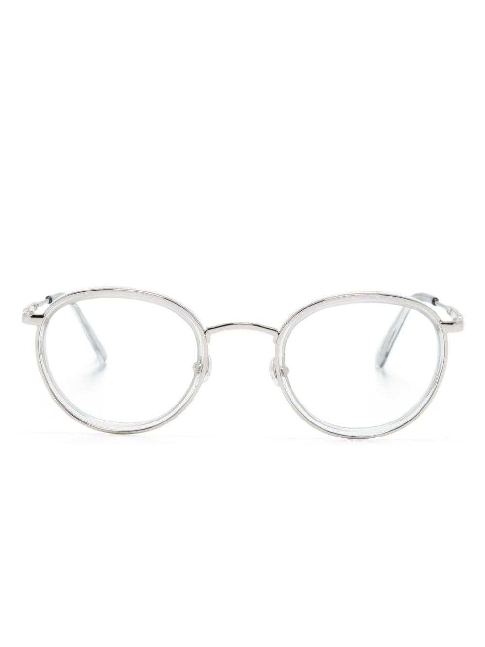 Moncler Eyewear round-frame glasses - Neutrals von Moncler Eyewear