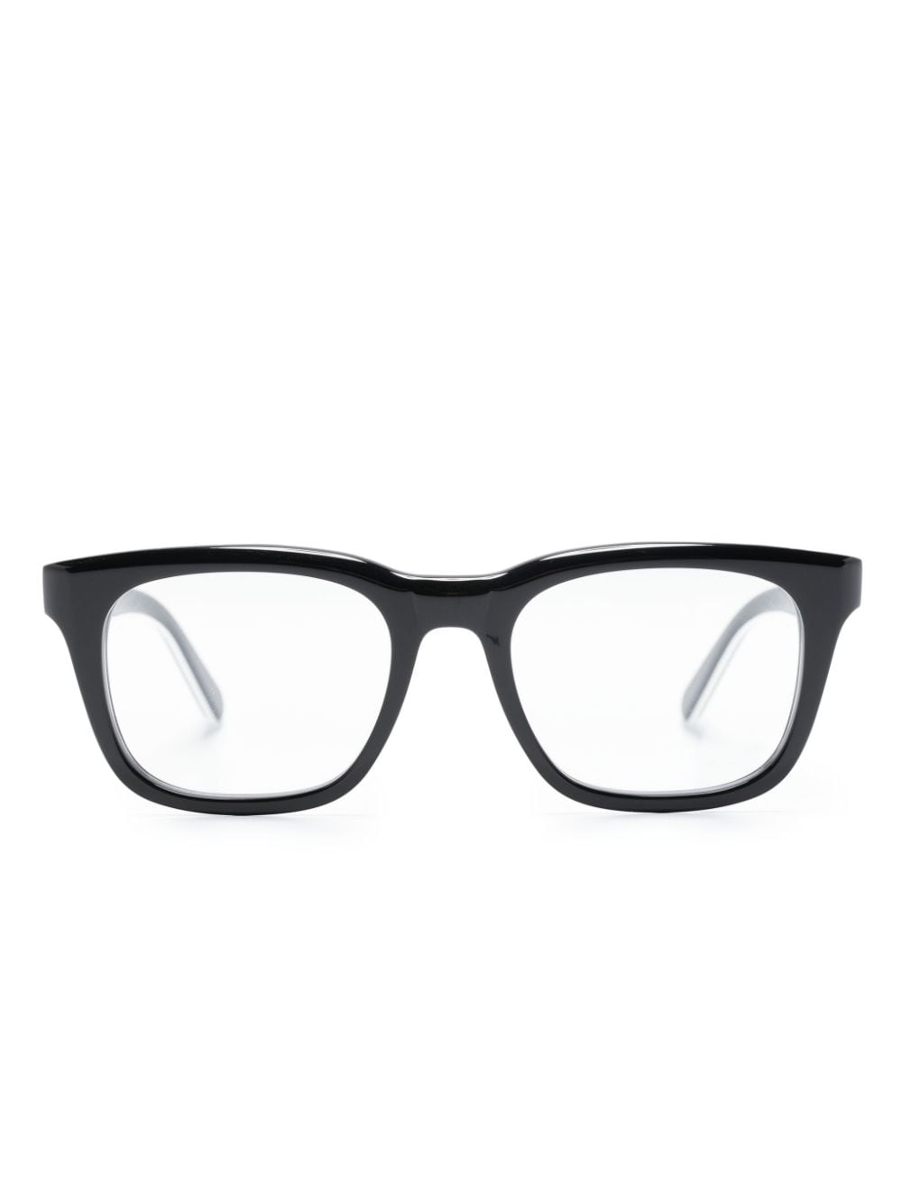 Moncler Eyewear two-tone wayfarer-frame glasses - Black von Moncler Eyewear