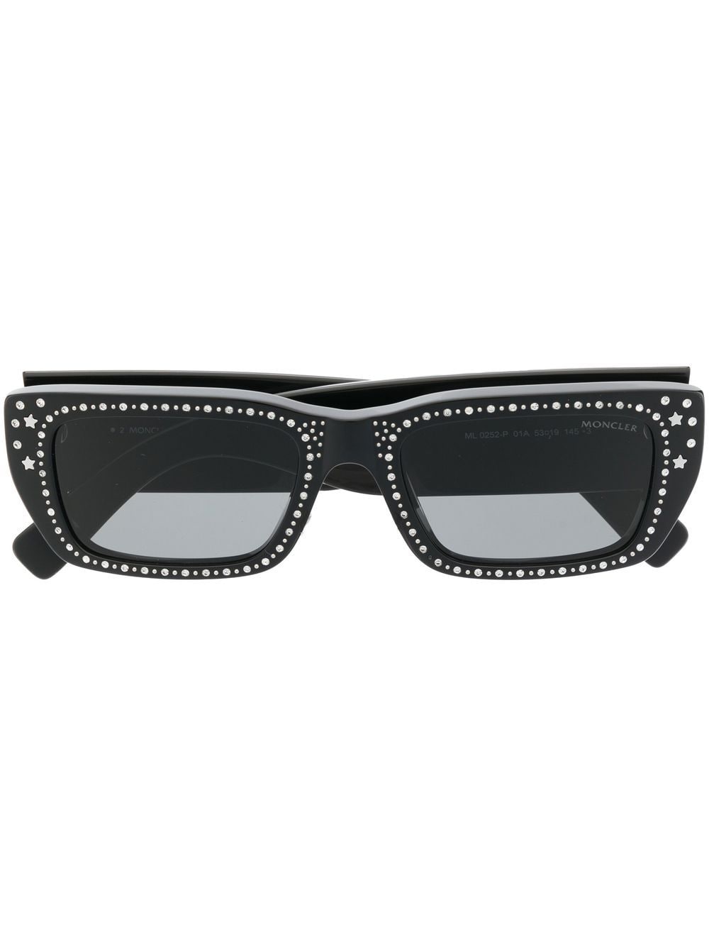 Moncler Eyewear x Palm Angels square-frame sunglasses - Black von Moncler Eyewear