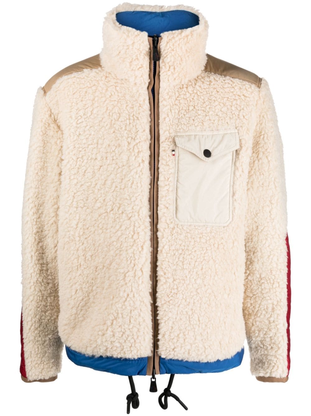 Moncler Grenoble Plattiers fleece bomber jacket - Neutrals von Moncler Grenoble