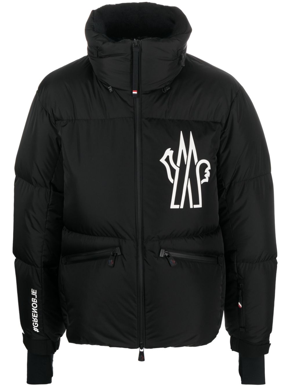 Moncler Grenoble Verdons logo-print ski jacket - Black von Moncler Grenoble