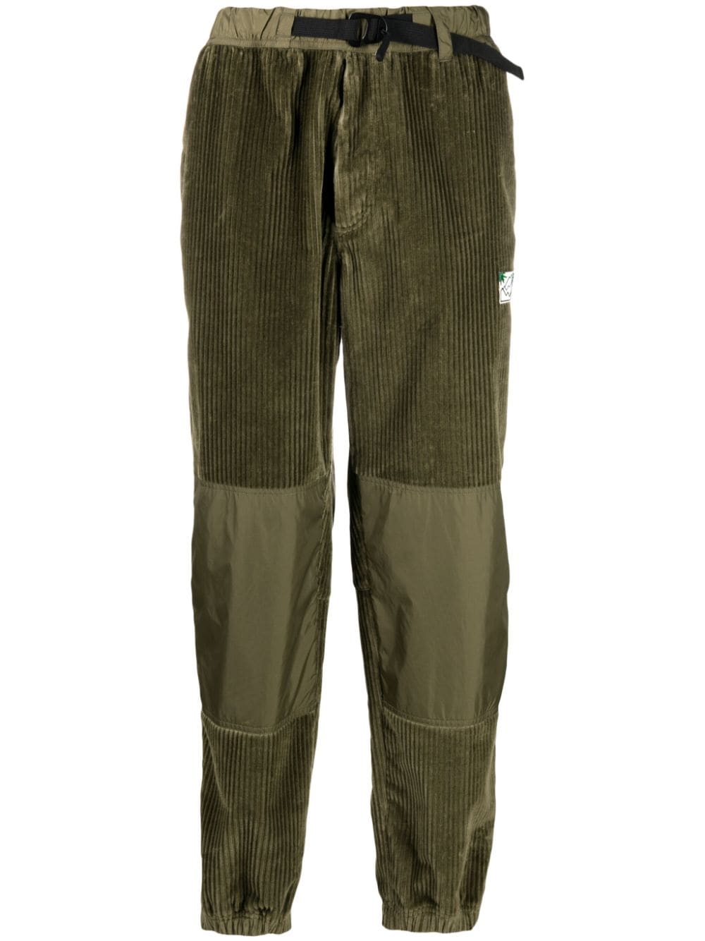 Moncler Grenoble corduroy panelled trousers - Green von Moncler Grenoble